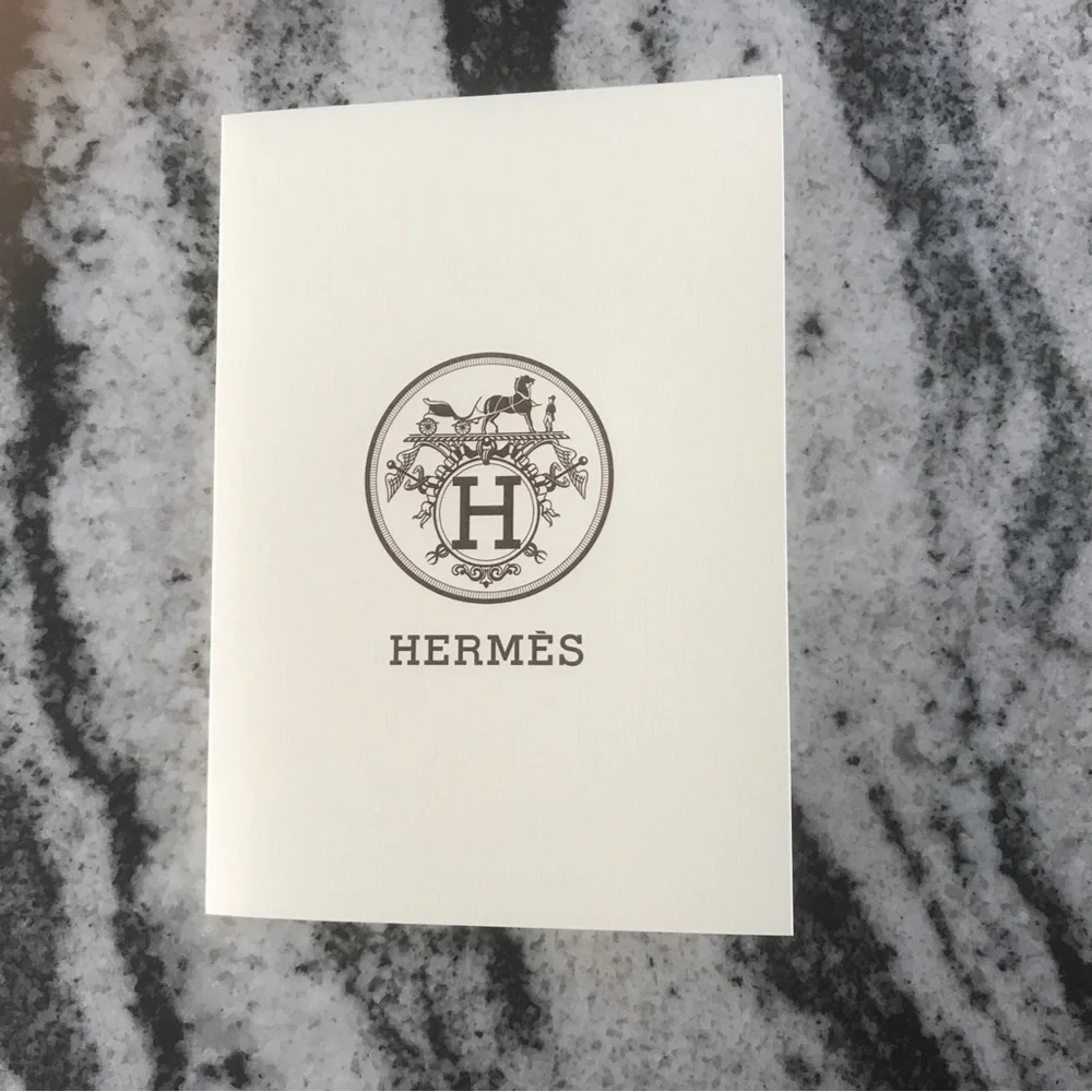 Hermes New Authentic Empty Envelope Receipt Holder lot of 5